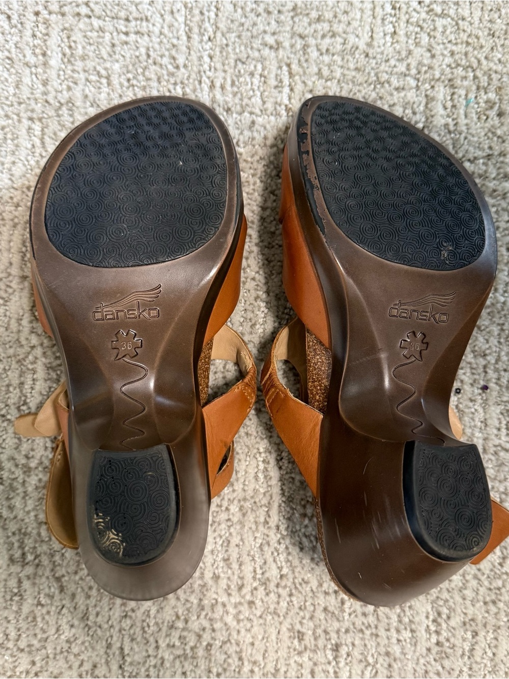 Dansko Leather Strappy Heeled Sandals Brown Size 36 EU / US 5.5-6 - Picture 5 of 6